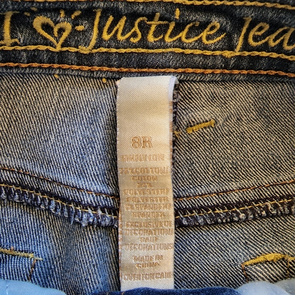 OG Justice Juniors Denim Shorts Size 8 Regular - Picture 4 of 6